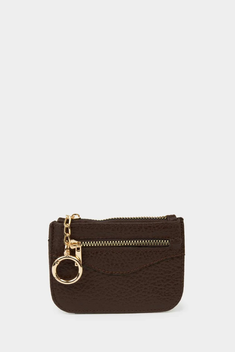 ديفاكتو Woman Faux Leather Business Card Wallet