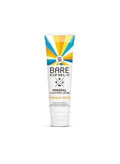 bare republic Sport Mineral Sunscreen & Sunblock Body Lotion With Zinc Oxide, Broad Spectrum Spf 50, Vanilla Coco, 5 Fl Oz  - Image 2