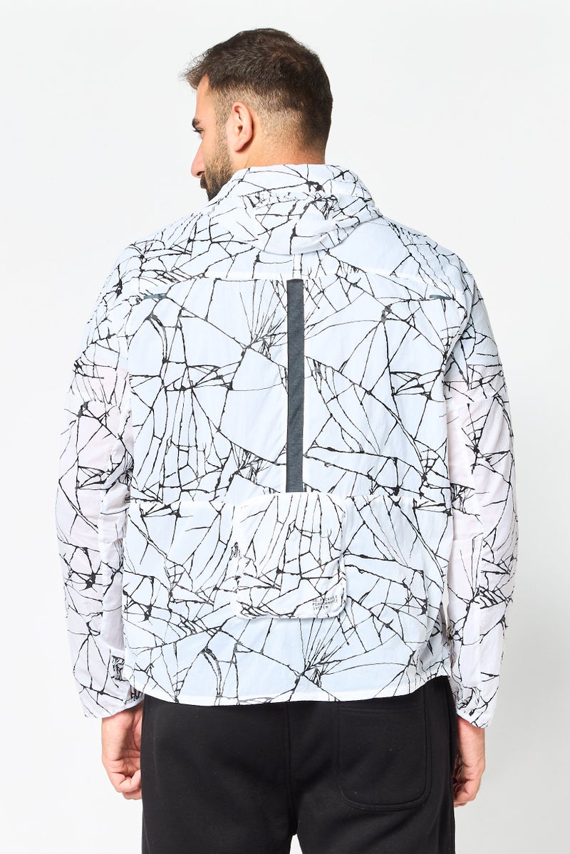 Nike Men Sportswear Fit Running Hooded Jacket, Muticolor - Image 4