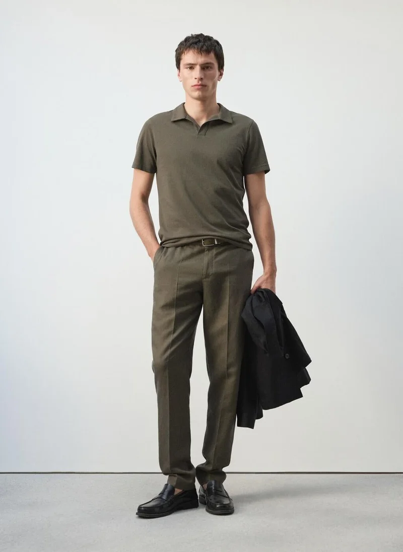 Mango Man  Slim fit piqué polo for Men | Best Price UAE