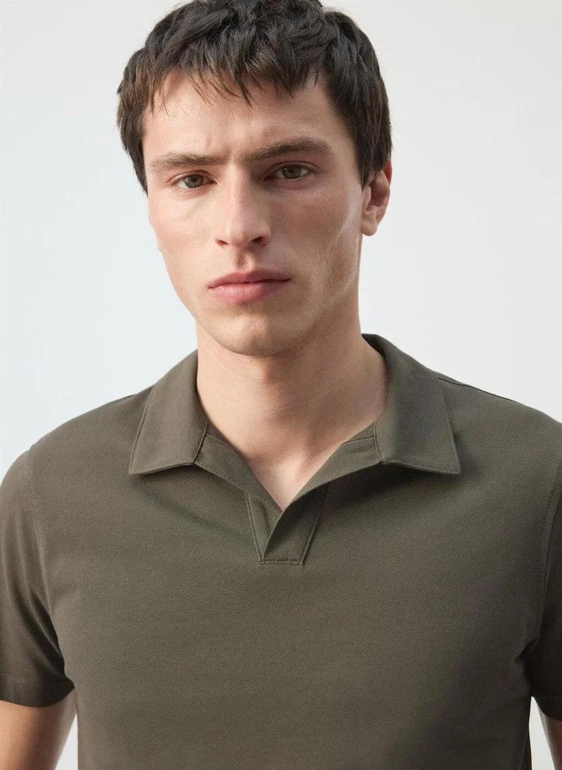 Mango Man  Slim fit piqué polo for Men | Best Price UAE