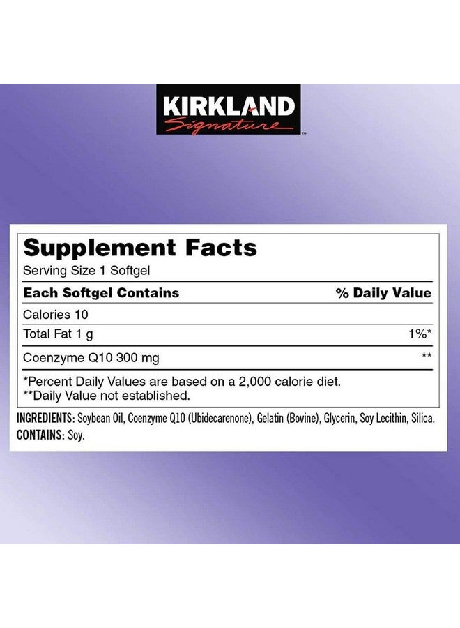 Kirkland Signature Coq10 300Mg 100 Softgels  - Image 5