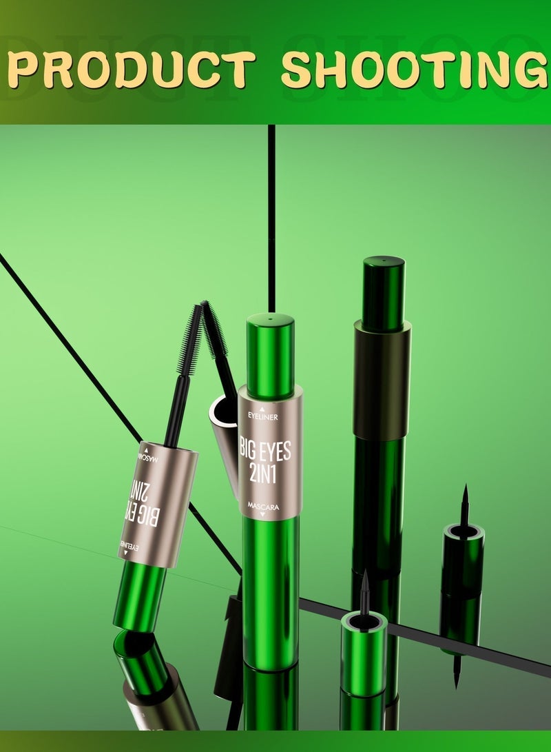 ZMDREAM Mascara&Eye Liner Liquid 2-IN-1 Waterproof,Smudge Proof ,Long Lasting - Image 4