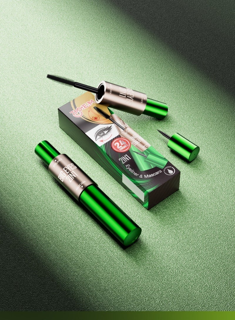 ZMDREAM Mascara&Eye Liner Liquid 2-IN-1 Waterproof,Smudge Proof ,Long Lasting - Image 3