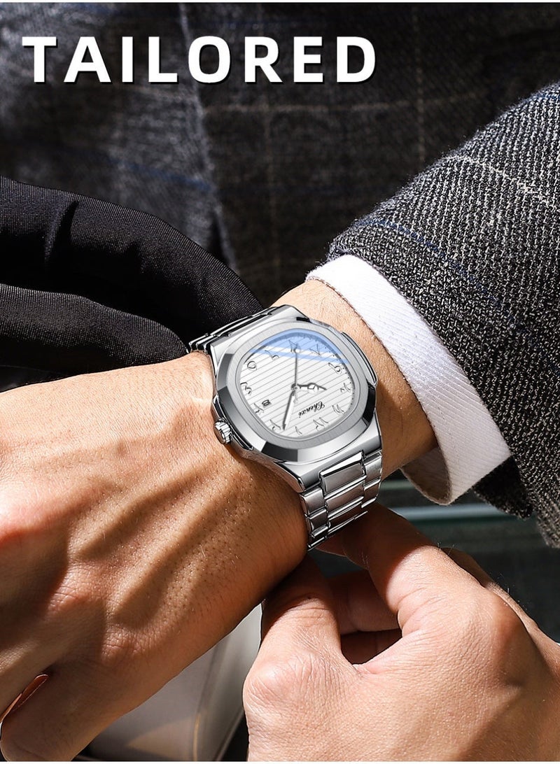 Chenxi Men’s Quartz Wrist Watch with Luxury Modern Design, Water Resistant, Scratch-Resistant Glass, Full Stainless Steel with Elegant Box - Image 5