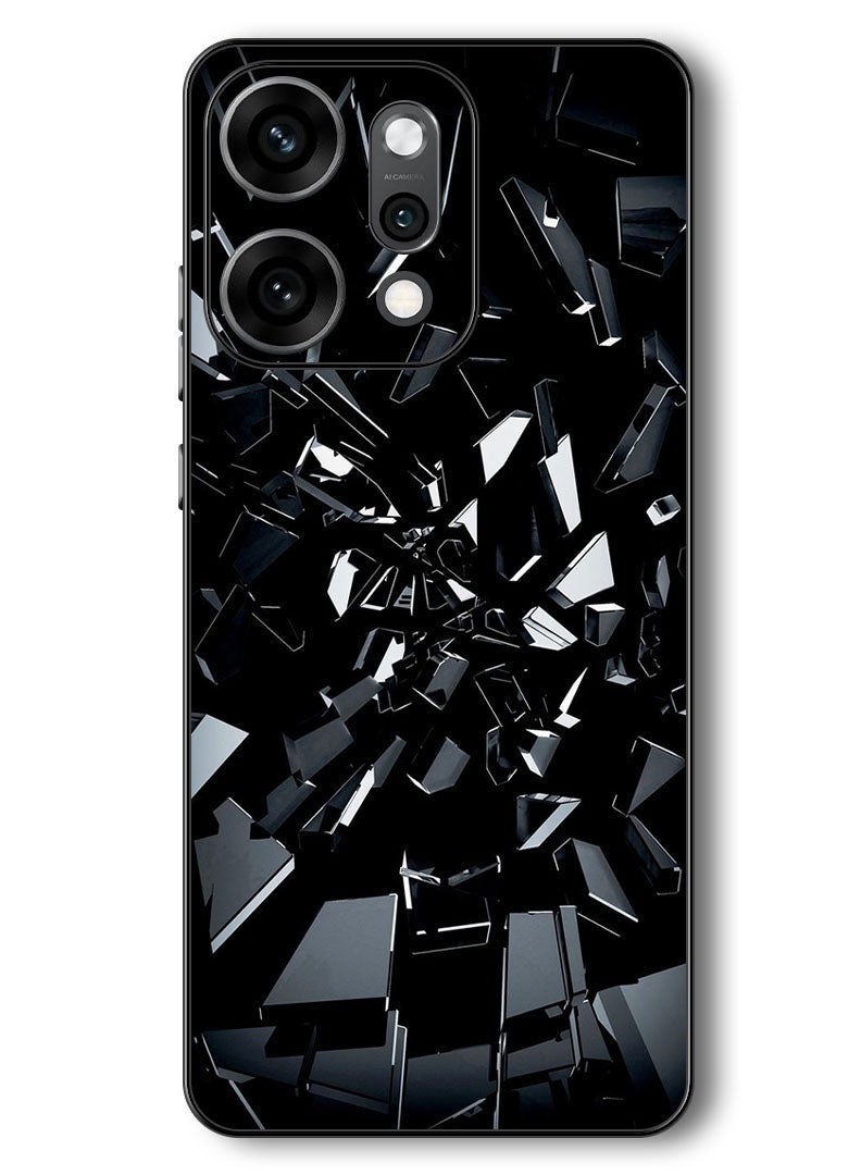 Theodor Case Compatible with Oppo Reno 14 Pro 6.83 Inch Protection Shockproof Bumper Cover Black 1 - Image 1