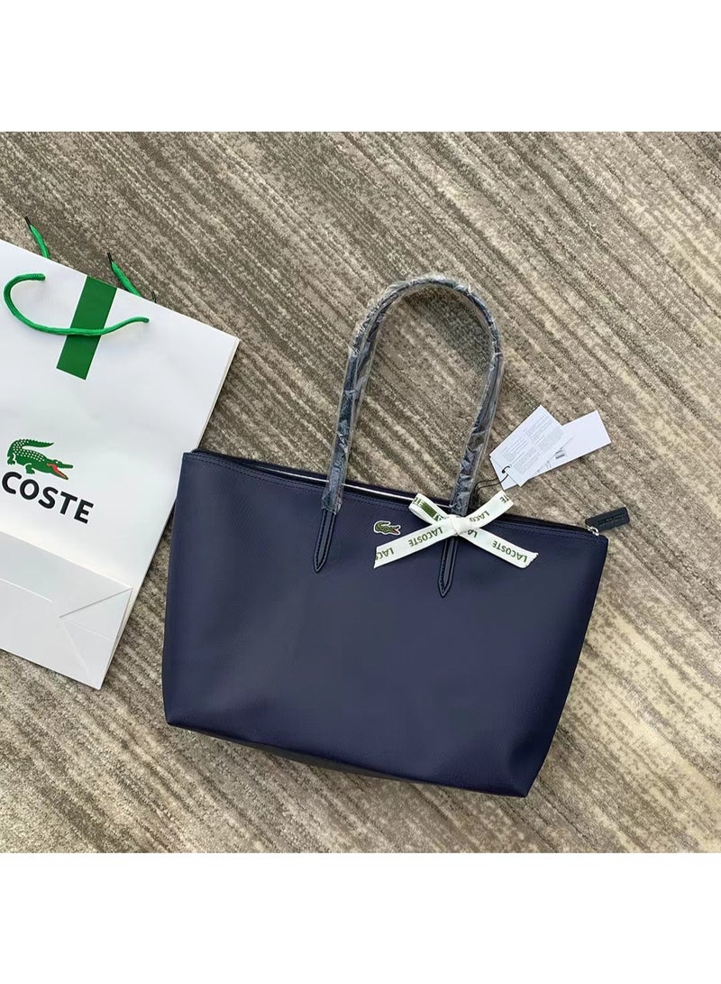 Lacoste Women's Concept Fashion Versatile Large Zipper Large Size Accessories Cleaners bag- Make up - Image 1