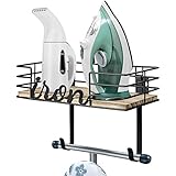 TJMOREE TJ.MOREE Ironing Board Hanger Wall Mount - Laundry Room Iron and Ironing Board Holder, Metal Wall Mount with Large - Image 1