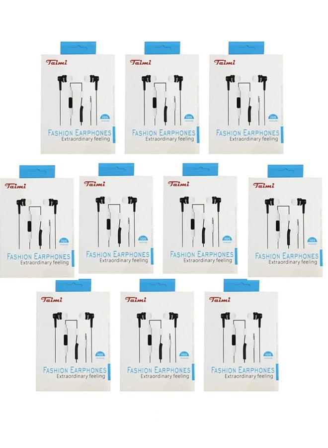 Taimi 10-Piece Earphone Taimi Inspire KE006 Black  - Image 1