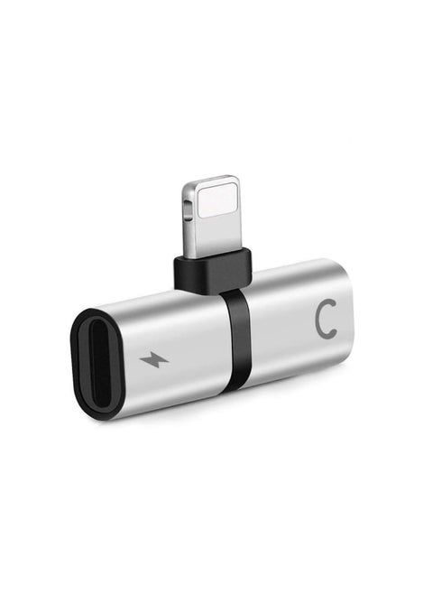 Dual Lightning Splitter for iPhone – 2 in 1 Adapter for Charging & Audio | Compatible with iPhone, iPad, iPod, Earphones & Headphones – Lightning to Dual Port Adapter