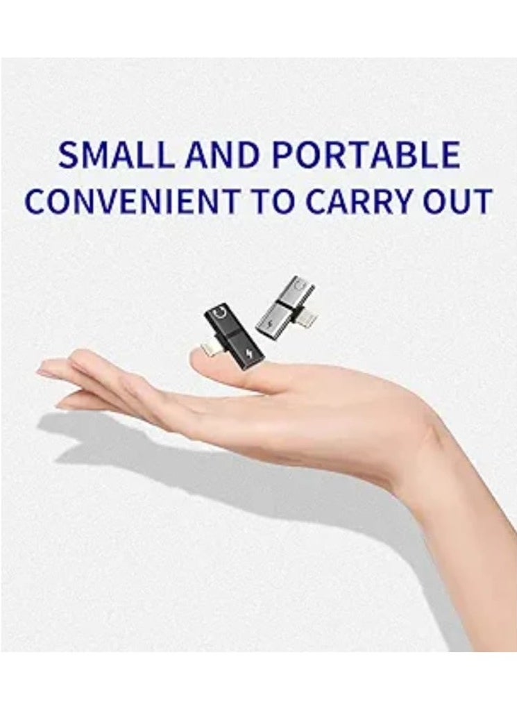 Dual Lightning Splitter for iPhone – 2 in 1 Adapter for Charging & Audio | Compatible with iPhone, iPad, iPod, Earphones & Headphones – Lightning to Dual Port Adapter