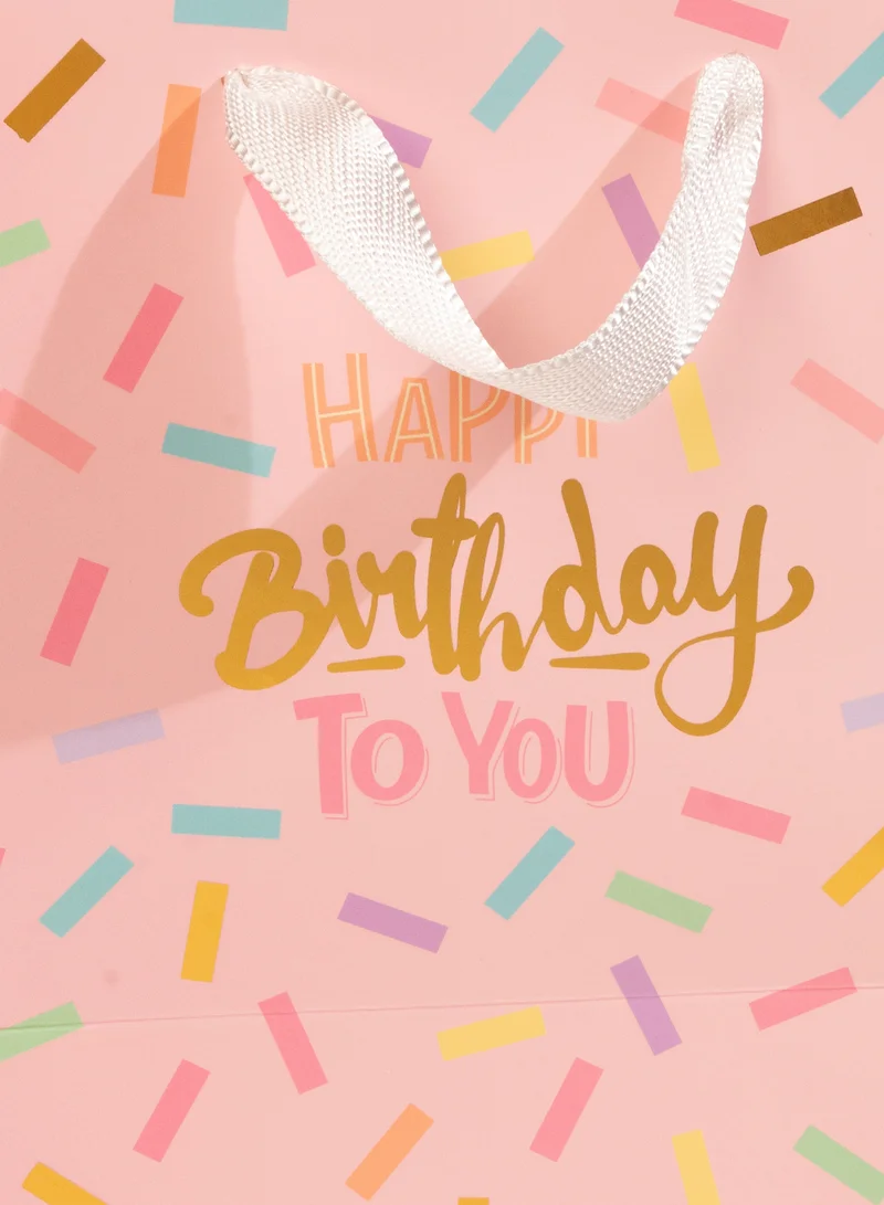 Share the Love Happy Birthday, Pink, Medium Gift Bag
