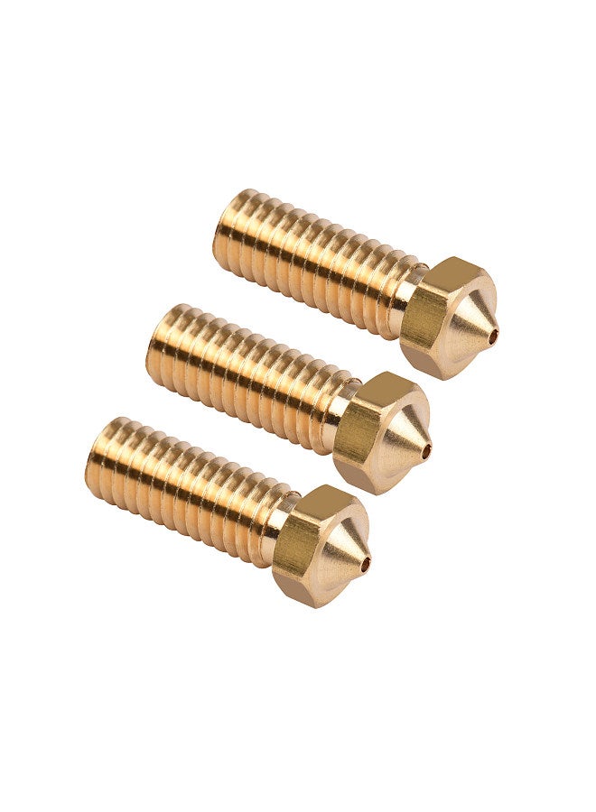 3pcs 3D Printer Extruder Brass Volcano Nozzle M6 Thread Printer Head 1.2mm Output for Sidewinder X1 TEVO Little Monster 1.75mm Filament  - Image 1