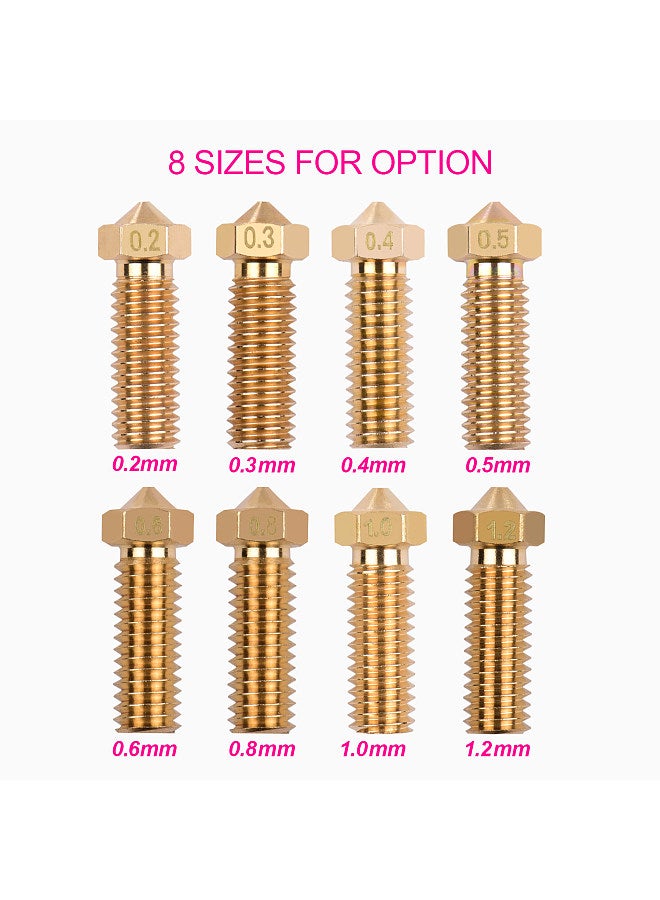 3pcs 3D Printer Extruder Brass Volcano Nozzle M6 Thread Printer Head 1.2mm Output for Sidewinder X1 TEVO Little Monster 1.75mm Filament  - Image 3