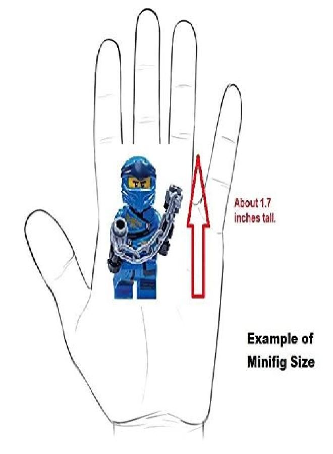 LEGO Ninjago: Echo Zane Minifigure Nindroid with Gold Staff (70594)
