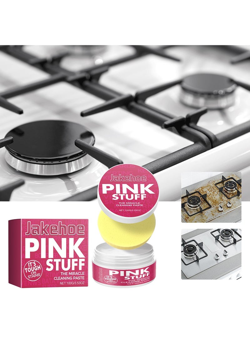 Jakehoe Multi Functional Kitchen Cleaning Cream,Kitchen Oil Fume Cleaning Cream Has Multiple Effects on Cleaning Oil Stains and Oil Stains - Image 2