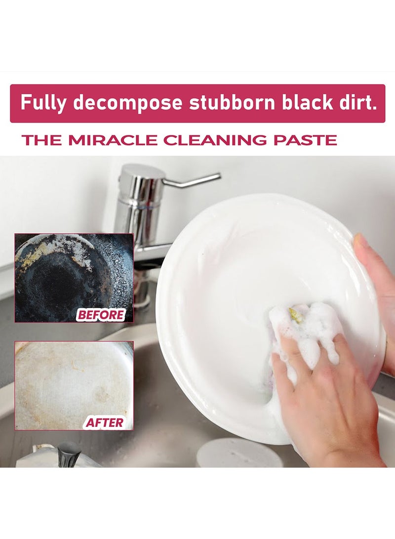 Jakehoe Multi Functional Kitchen Cleaning Cream,Kitchen Oil Fume Cleaning Cream Has Multiple Effects on Cleaning Oil Stains and Oil Stains - Image 4