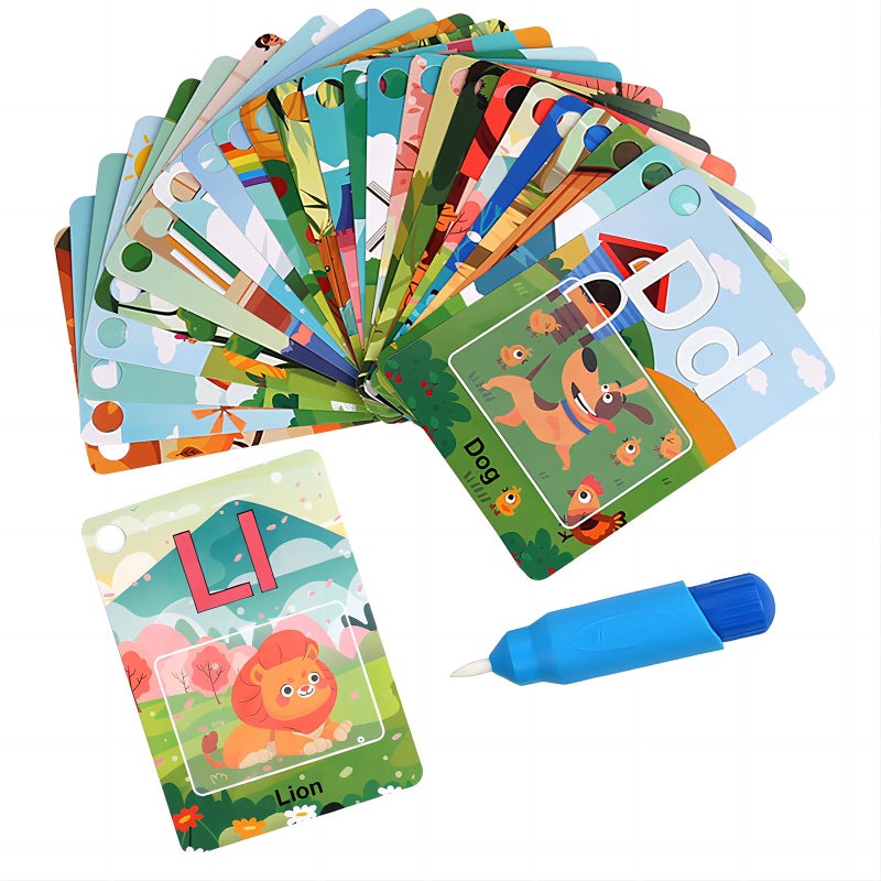 Winbar Alphabet Water Coloring Cards Water Coloring Educational Toys for Toddler ABC Letter Learning for Toddlers Educational Learning Toy Gift for 3 4 5 Year Old Kids Toddlers - Image 3
