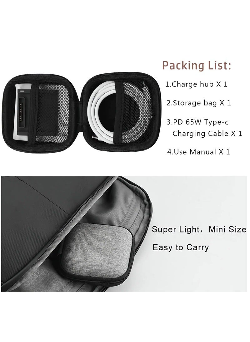 Mavic Air 2 and Air 2S Charging Hub, Mini Portable Battery Charging with Type-c for DJI Dajiang AIR2 AIR2S Drone, MAKINGTEC UAV Intelligent Flight Battery Accessory Charging.