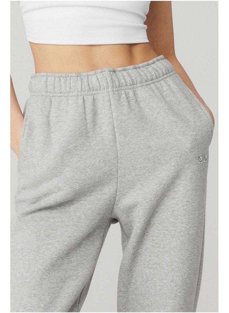 alo - ALO Loose ankle-length casual sportswear comfortable grey pants - Image 1