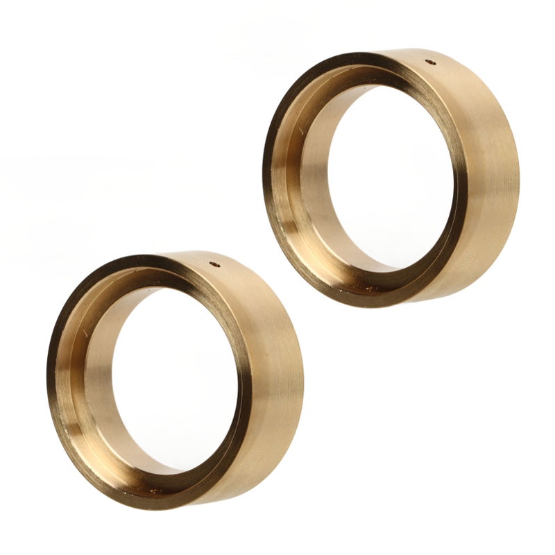2pcs Brass Internal Beadlock Clamp Ring Professional 1.3inch RC Brass Beadlock Wheel Weights for 1/18 RC Car Gold - Image 2