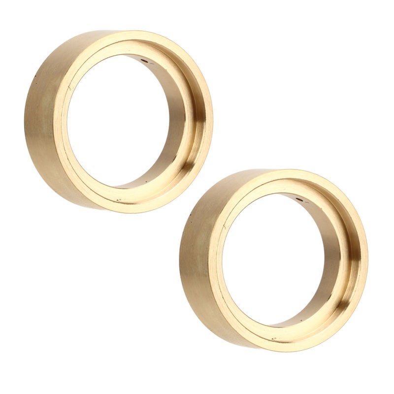 2pcs Brass Internal Beadlock Clamp Ring Professional 1.3inch RC Brass Beadlock Wheel Weights for 1/18 RC Car Gold - Image 3