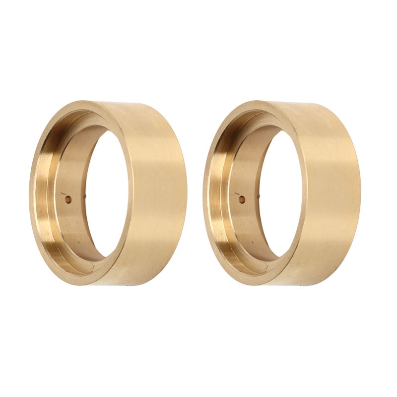 2pcs Brass Internal Beadlock Clamp Ring Professional 1.3inch RC Brass Beadlock Wheel Weights for 1/18 RC Car Gold - Image 4