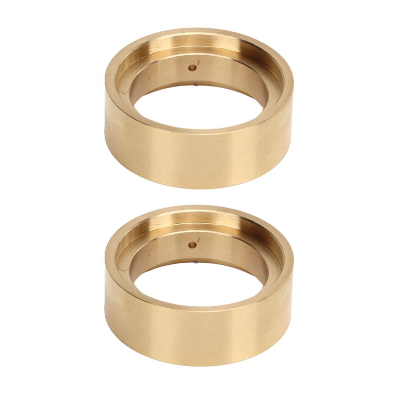 2pcs Brass Internal Beadlock Clamp Ring Professional 1.3inch RC Brass Beadlock Wheel Weights for 1/18 RC Car Gold - Image 1