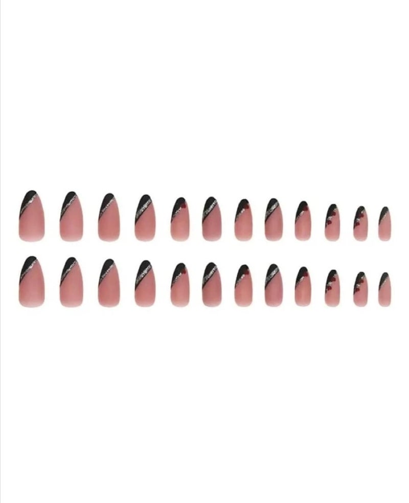 ZOONA ZOONA 24PCS Everlasting French Nails Artificial Nails Art Set Lightweight Long Lasting Easy To Use Quick Fix For Festivals Special Occasions - Image 4
