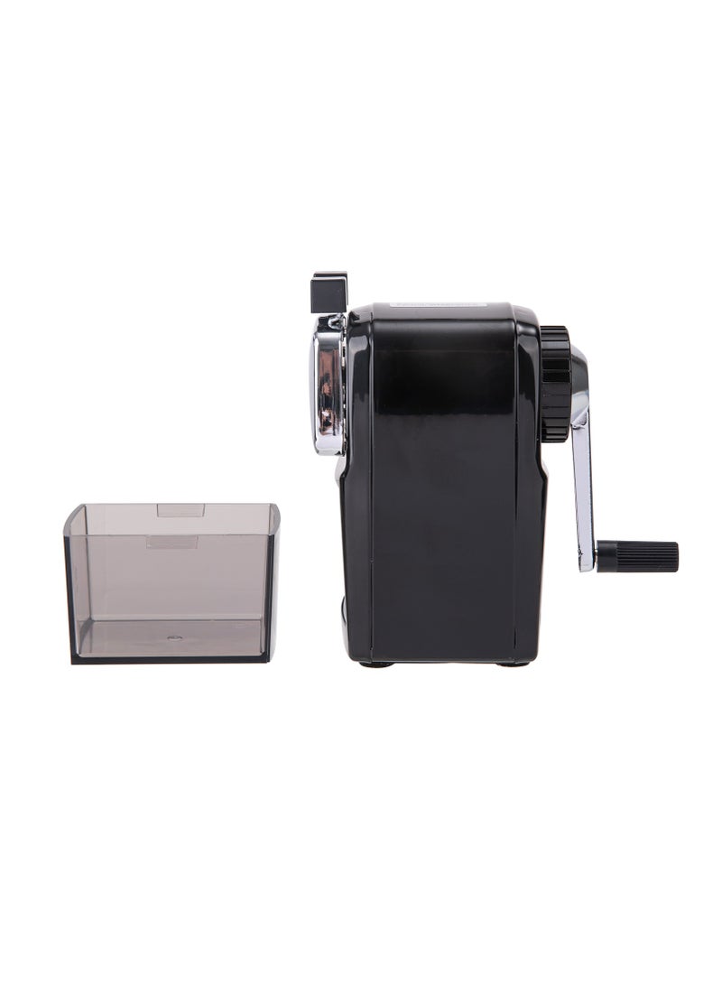 Deli E0620B Rotary Pencil Sharpener 1 piece, Heavy Duty Manual Sharpener with Adjustable Tip Thickness, Anti-Slip Base, for School, Office & Artists - Image 5