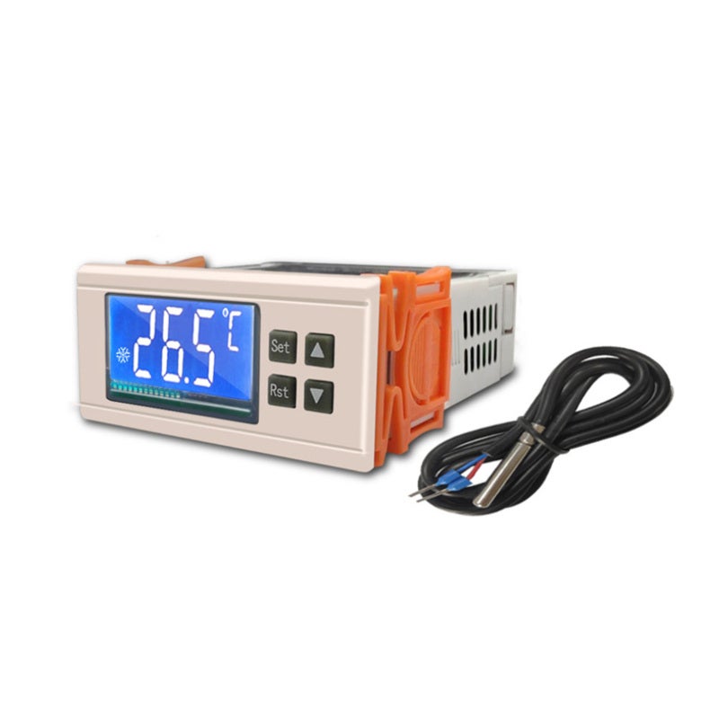 Digital Temperature Controller: 110-220V, High Accuracy Wide Measuring Range - Stable Performance Long Time Use, Large Clear Display Thermostat for Commercial Refrigerators Freezers Cold Storage - Image 1