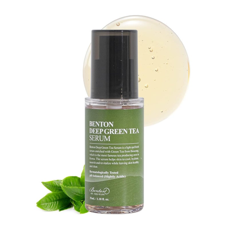 BENTON Deep Green Tea Serum 30ml 101 floz_new  Nourishing  Hydrating Facial Serum for Oily and Sensitive Skin Skin Soothing