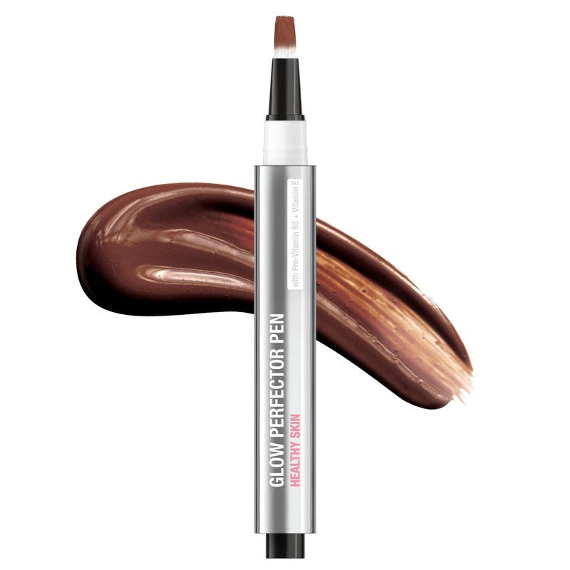 Neutrogena Healthy Skin Glow Perfector Concealer Pen, Lightweight Liquid Makeup for Face with Pro-Vitamin B5 & Vitamin E for a Radiant Finish, Deep, 0.1 oz - Image 1