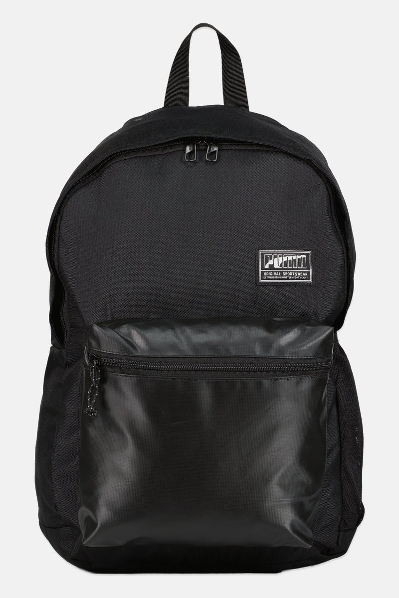 PUMA Men Embroidered Logo Backpack, Black - Image 1
