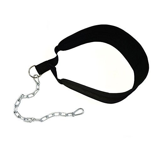HemeraPhit Pull-up Belt Weighted Dip Belt with Chain Double D-ring Weightlifting Back Support Strap Home Gym Equipment Waist Belt (Single D-ring) - Image 3