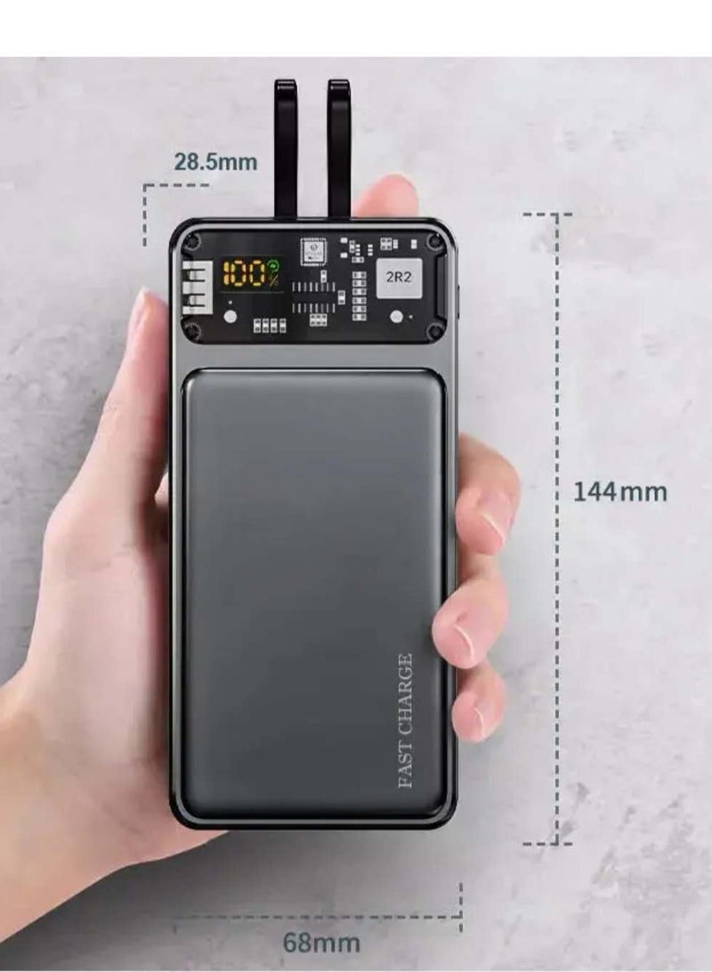 يلينكين Y-Linkin 20000mAh PD65 سريع الشحن بنك الطاقة مع كابل مزدوج نوع-C / البرق المحمولة الشحن الطاقة فوق الشحن حماية البطارية البوليمر لآيفون / أندرويد - Image 4