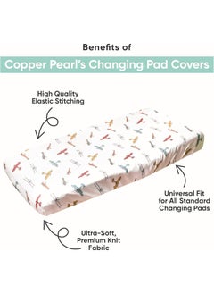 Copper Pearl Copper Pearl Premium Knit Diaper Changing Pad Cover 'Jo'  - Image 2