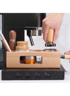 MIBRU Coffee Tamper Holder 51/54mm Wooden Filling Support Base Espresso Tamper Mat Station Filter Stands Barista Coffee Accessories Filter Stand Wooden Filling Base Distributor  - Image 4