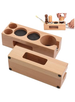 MIBRU Coffee Tamper Holder 51/54mm Wooden Filling Support Base Espresso Tamper Mat Station Filter Stands Barista Coffee Accessories Filter Stand Wooden Filling Base Distributor  - Image 2