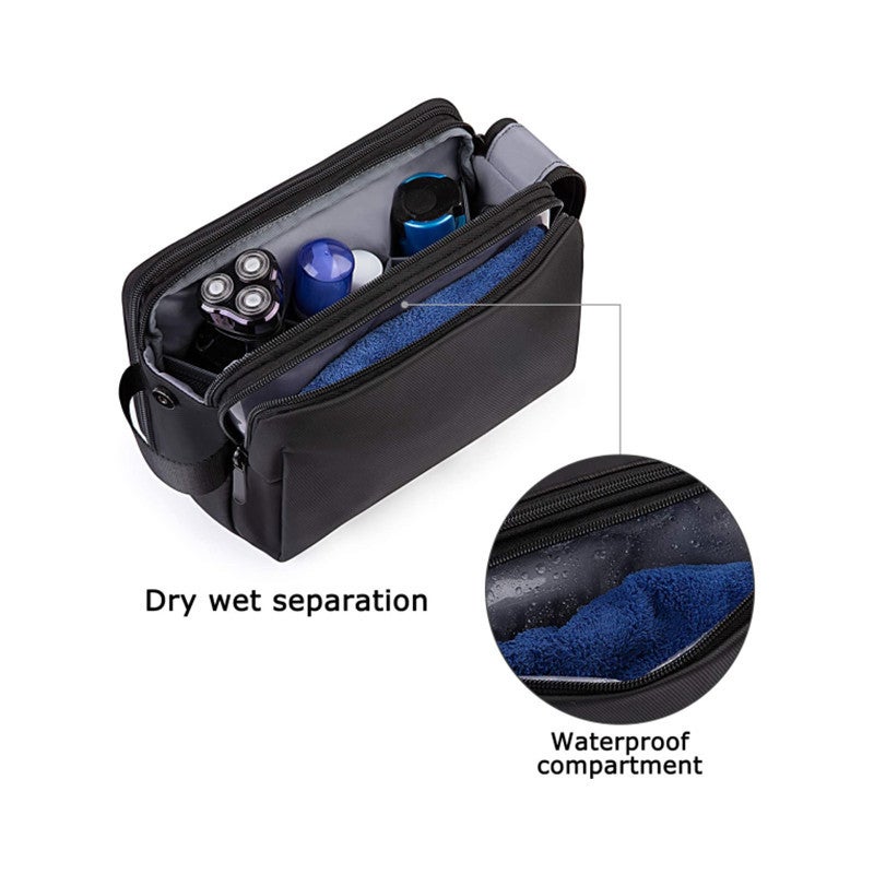 Large-Capacity Business Trip Toiletry Bag, Swimming Waterproof Cosmetic Bag, Men'S Storage Cosmetic Bag, Twill Can Be Printed With Logo - Image 3