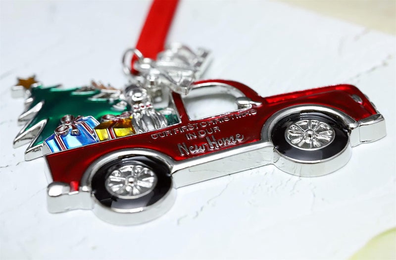 JUPPE Homeowner Gifts  Metal Our First Christmas in Our New Home Ornament 2024  Housewarming Gifts for New House First House Christmas Tree Decor Gifts (New Home-2024) - Image 5