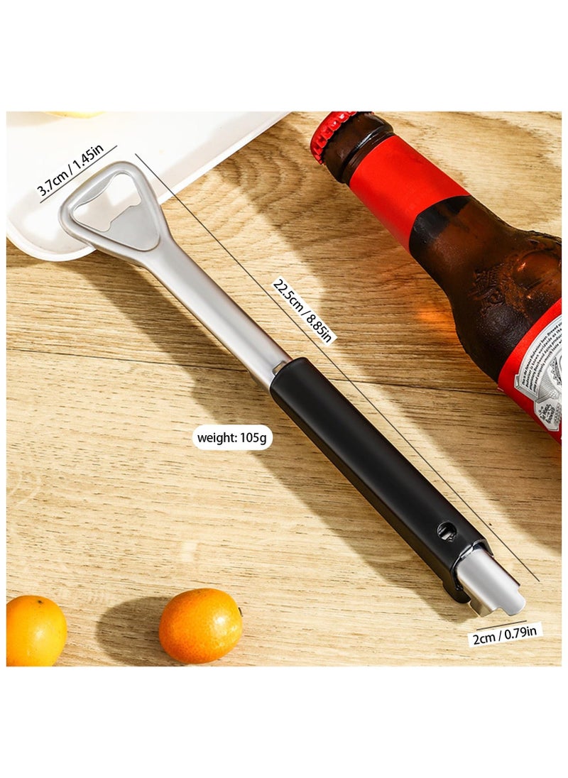 Generic - Adjustable Jar Opener for Weak Hands, Multifunctional Portable Jar Lid Gripper, Stainless Steel Can Opener for Home Kitchen Gadgets, for Most Jar Lid Sizes, Kitchen Canning Tools for Seniors - 2 Pack - Image 1