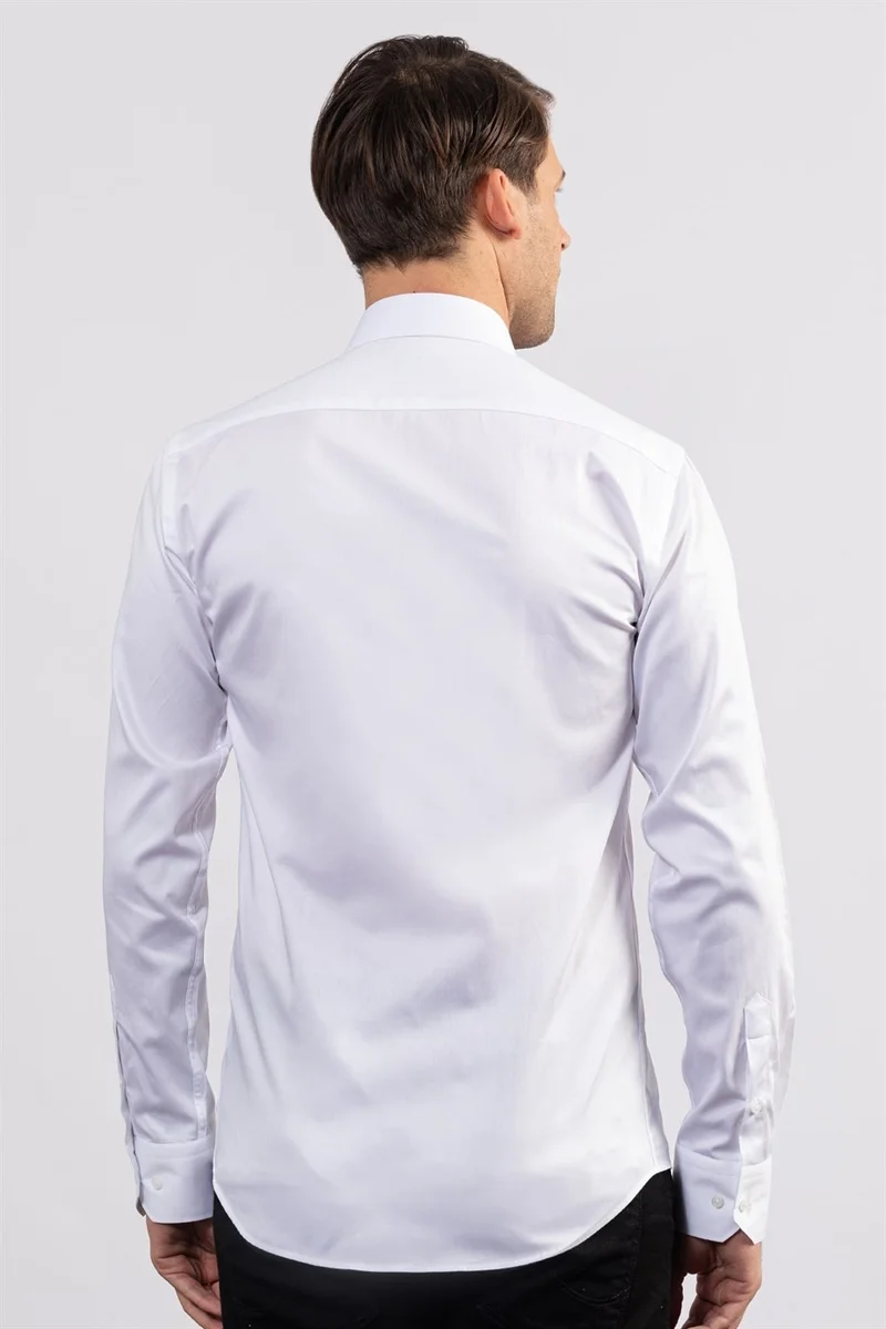 تودورس Modern Slim Fit Cotton Satin Premium Series Men's Shirt