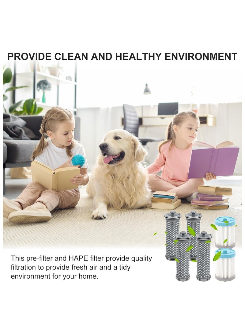 SYOSI مجموعة استبدال فلتر المكنسة الكهربائية اللاسلكية لتينيكو A10/ A11 هيرو A10/A11 ماستر و لــ PURE ONE S11 لــ PWRHERO11 مكنسة كهربائية لاسلكية 4 فلاتر مسبقة 2 فلتر HEPA - Image 5