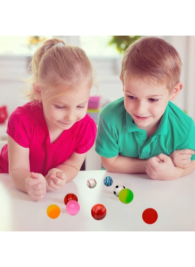 50 Pcs Bouncy Balls, Bowling Bounce Balls, Assorted Colorful Bouncy Balls Mixed Pattern, 28mm High Bouncing Balls, Lightweight, Easy To Carry, for Kids Party Favors, Prizes, Birthdays Gift - Image 3