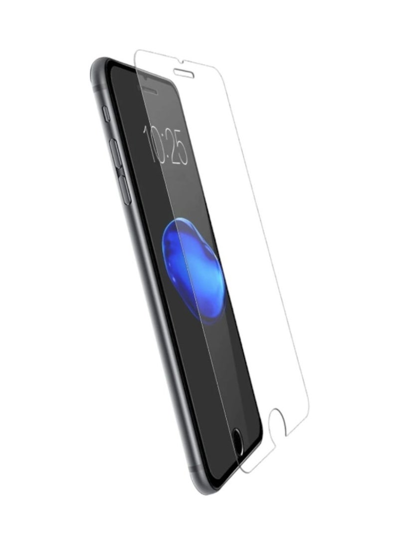 شاشة حماية لموبايل ايفون 6 بلس / 7 بلس / و آيفون 8 بلس (iPhone 7 Plus / 8 Plus) طبقة من الزجاج المقوى بدون حواف سوداء, حماية كاملة لشاشة هاتفك ضد الكسر و التوهج من S-TOP - Image 1
