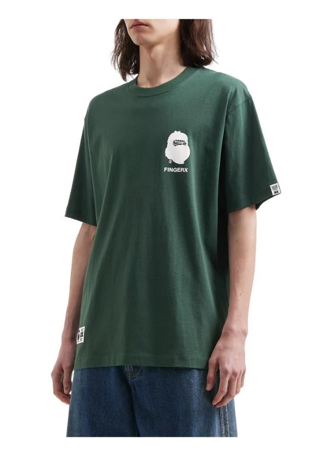 فينجركروكس تيشيرت بطبعة شعار خلفي من سلسلة بيج فوت