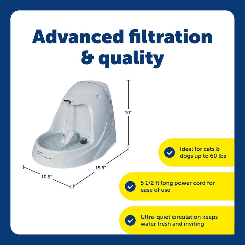 PetSafe 3 Liters Drinkwell Platinum Pet Fountain for Cats and Dogs - Image 3