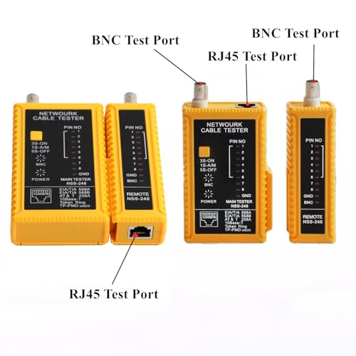 Gaobige Coaxial Cable Tool Kit - BNC Crimp tool for RG58, RG59, RG62, RG174, 20PCS BNC Male Crimp Connectors for RG58 and 10PCS Female to Female Connectors, Heat Shrink Tubing Cable Tester, Stripper - Image 5