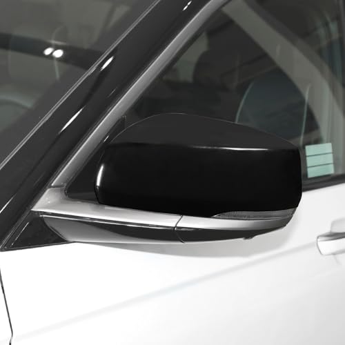 Jimen Fit for Jeep Grand Cherokee 2021-2024, 2PCS Side Door Mirror Caps Mirror Cover Trim (Black) - Image 5